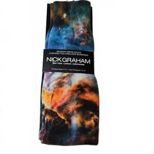 Socks / Nick Graham Men’s Space Themed Galaxy Dress Socks / Size 7-12 / NWT